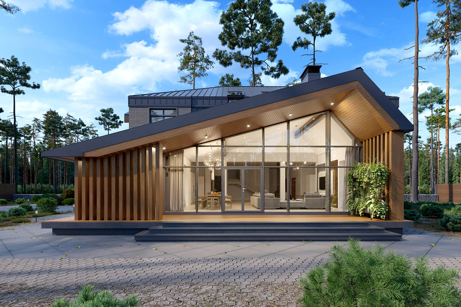 Современный дизайн загородного дома: делаем красивым не только интерьер